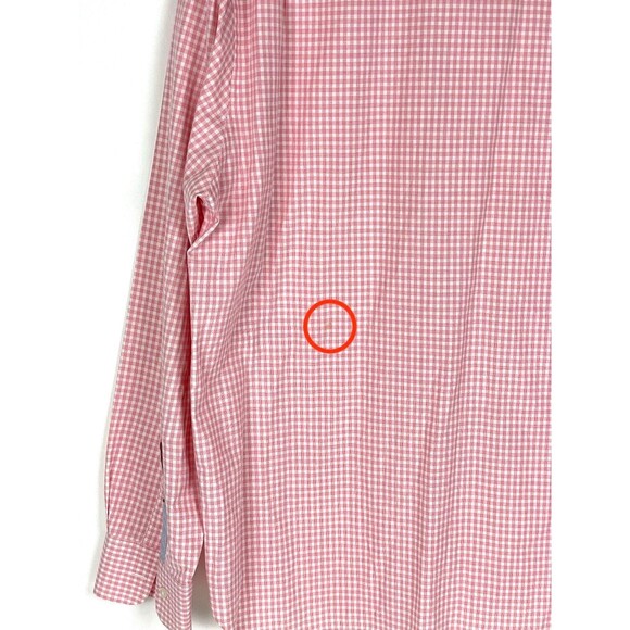 Men’s Bonobos Pink Gingham Casual Button Down Shirt Size L - Picture 6 of 7
